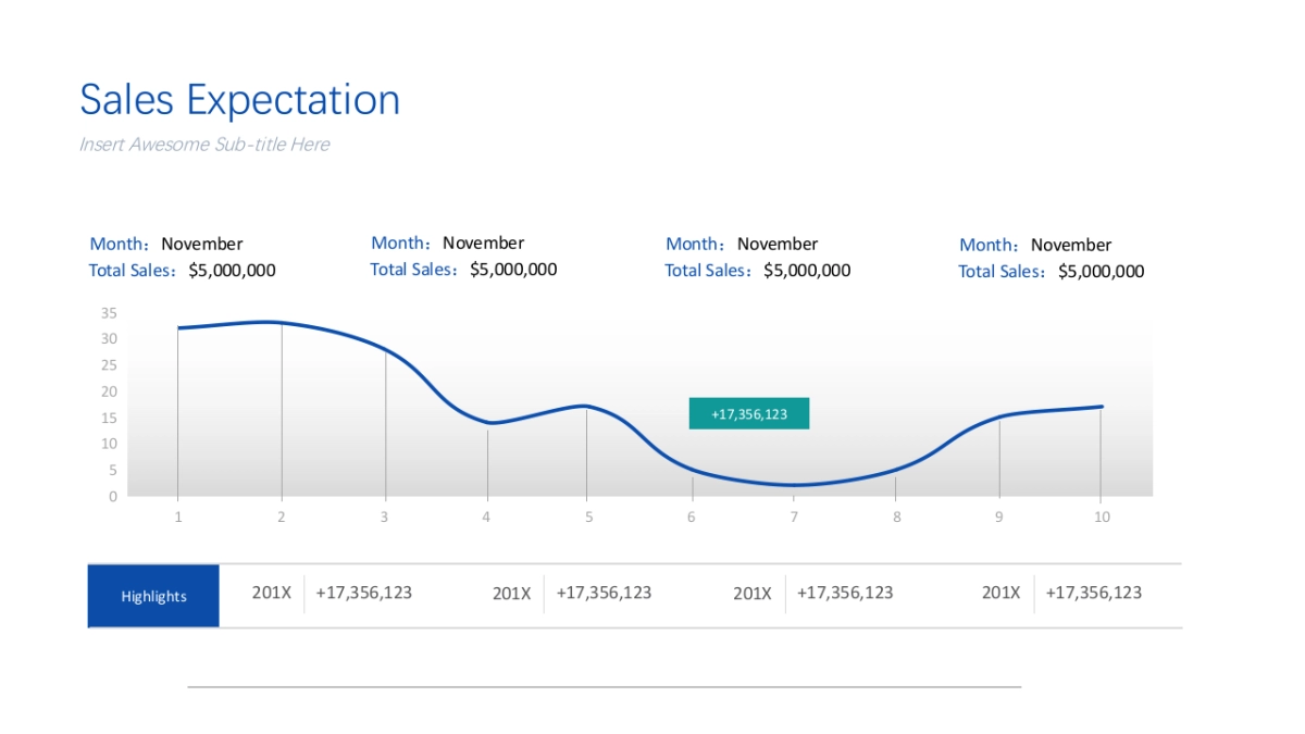 商务图表（蓝色淡雅 30P PPT）_第4页