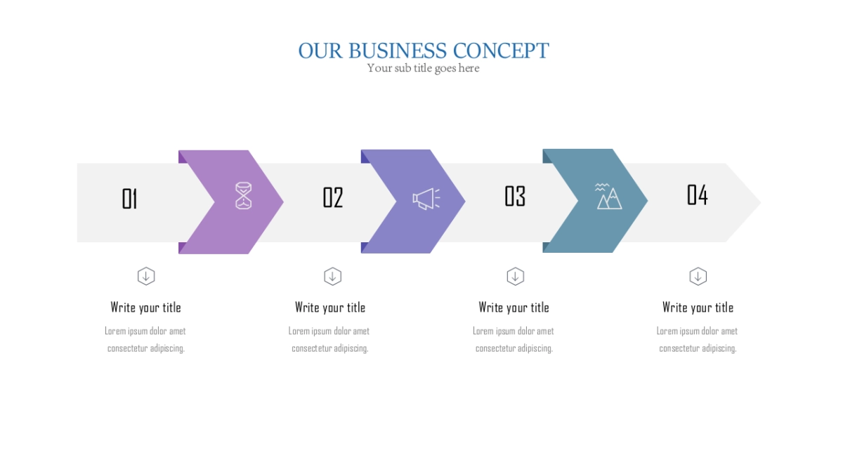 商务图表（蓝紫色系 30P PPT）_第4页