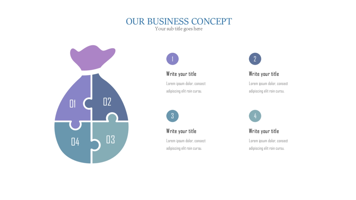 商务图表（蓝紫色系 30P PPT）_第9页