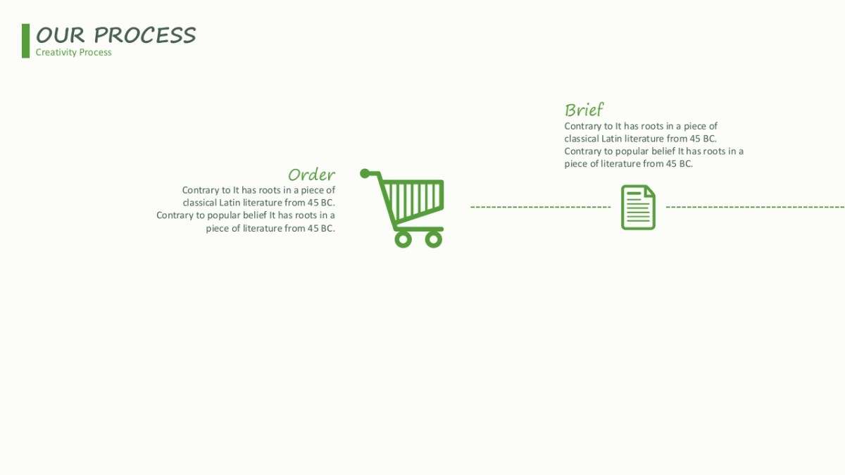 商务图表（绿色简约线条 30P PPT）_第10页