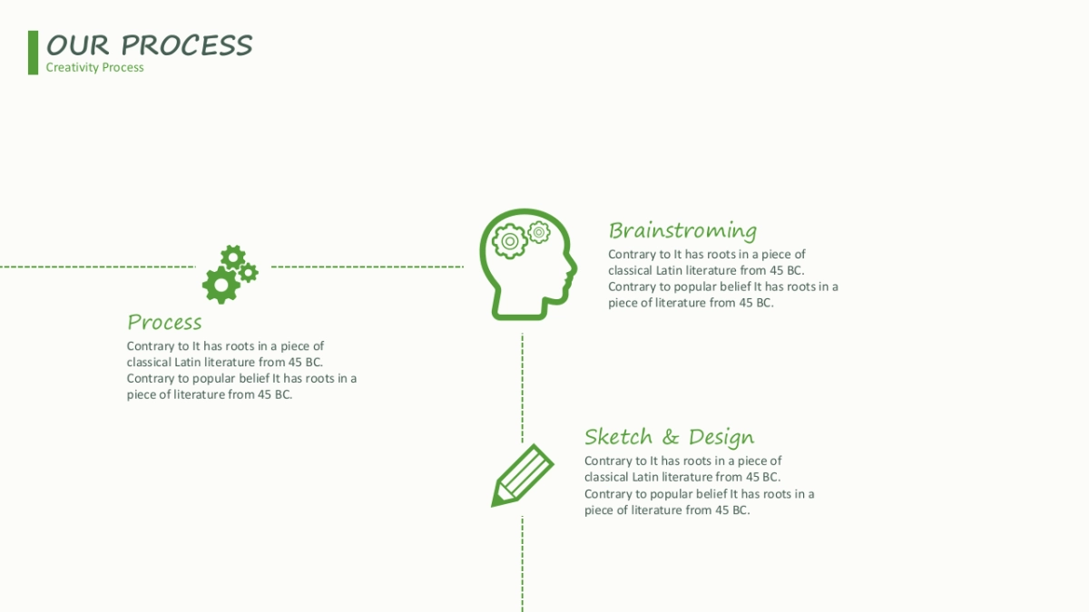 商务图表（绿色简约线条 30P PPT）_第3页