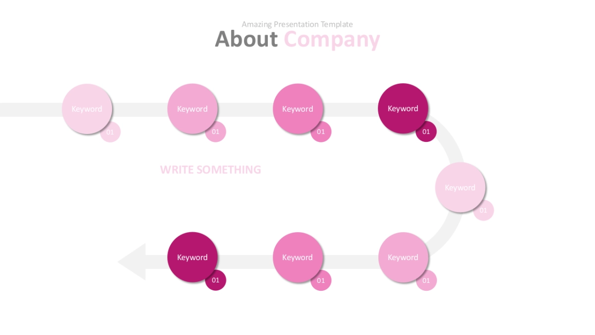 商务图表(玫红色系 30P PPT)_第4页