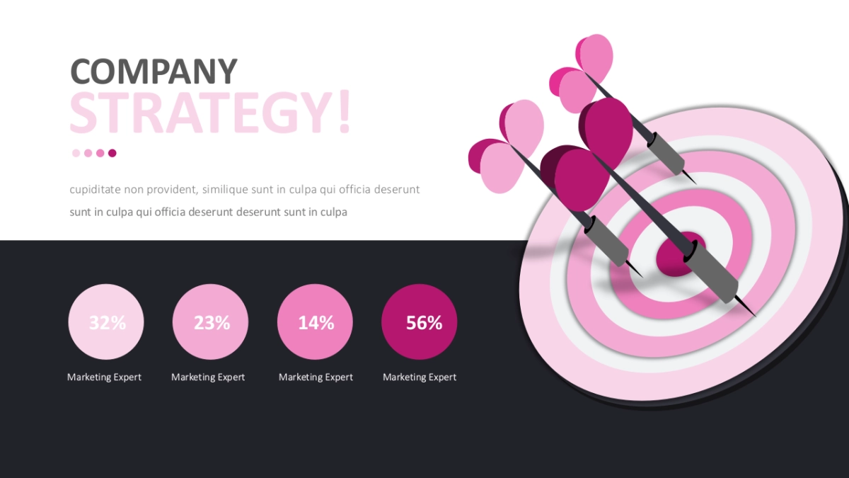 商务图表(玫红色系 30P PPT)_第7页