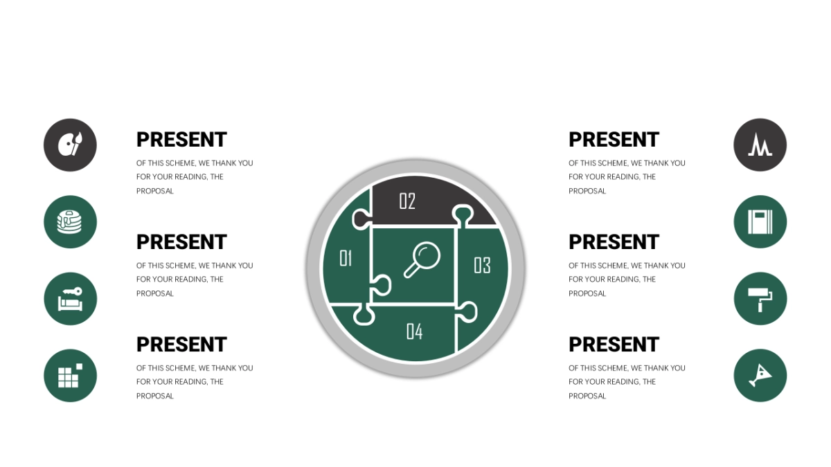商务图表（墨绿色创意设计 30P PPT）_第5页