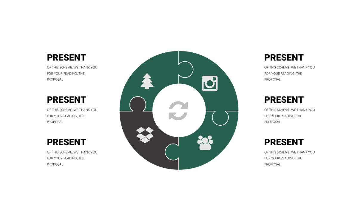 商务图表（墨绿色创意设计 30P PPT）_第8页