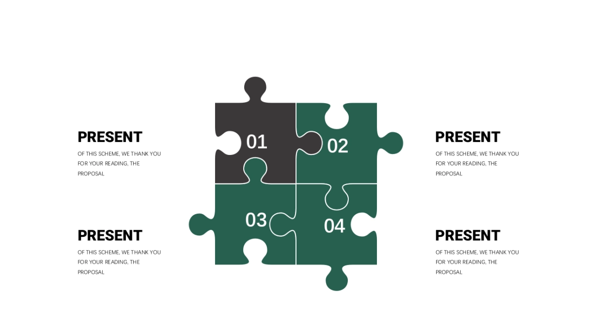 商务图表（墨绿色创意设计 30P PPT）_第9页