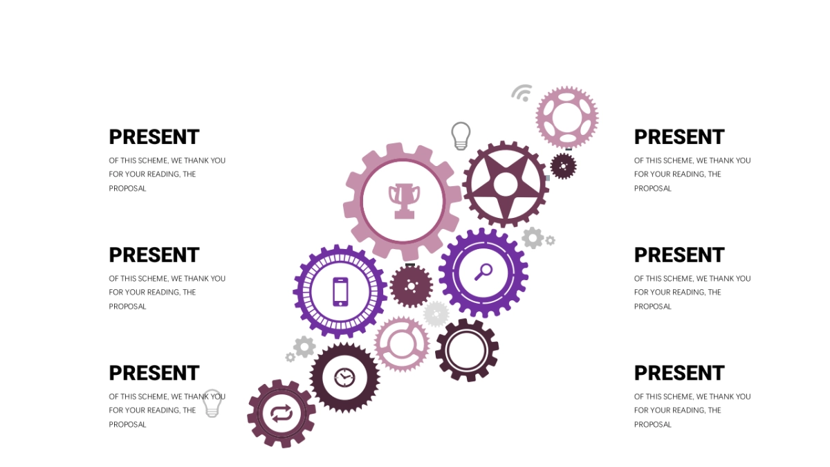 商务图表(深紫色系 30P PPT)_第4页