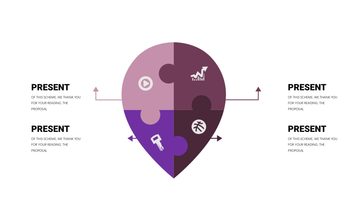 商务图表(深紫色系 30P PPT)_第5页