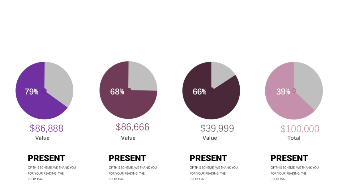 商务图表(深紫色系 30P PPT)_第8页