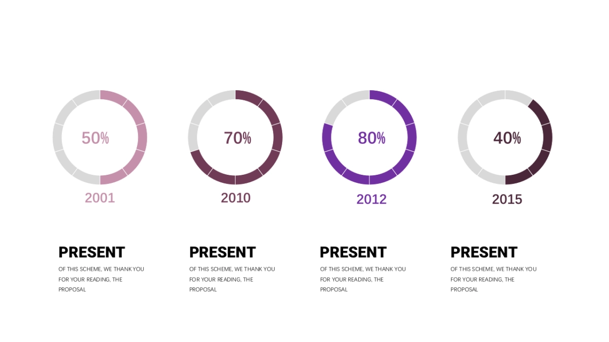 商务图表(深紫色系 30P PPT)_第9页