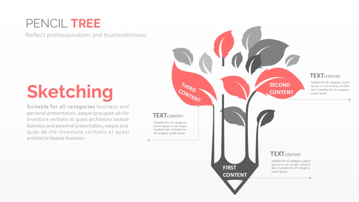 商务图表(西瓜红色 30P PPT)_第10页