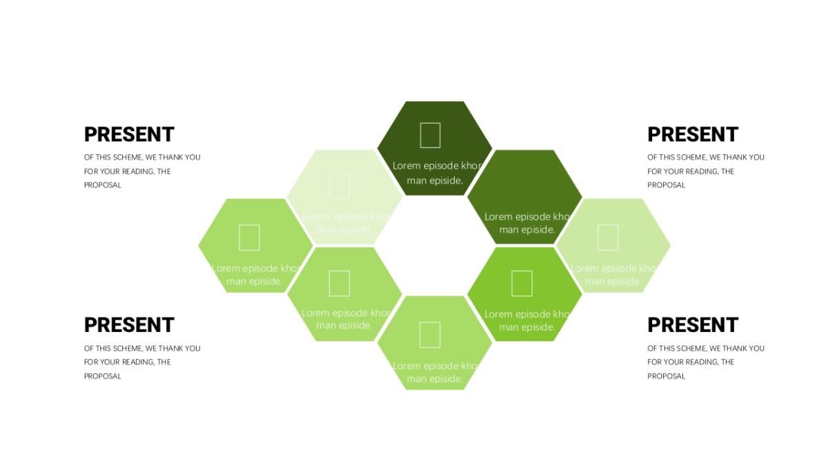 商务图表（小清新绿色 30P PPT）_第3页
