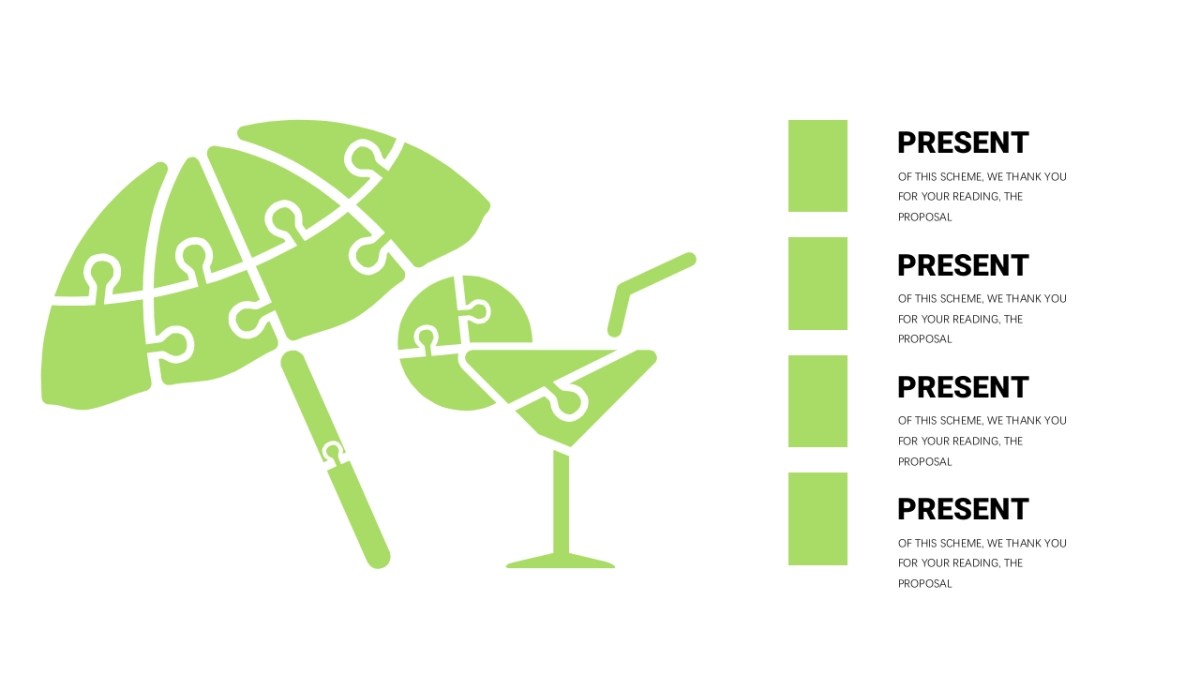 商务图表（小清新绿色 30P PPT）_第5页