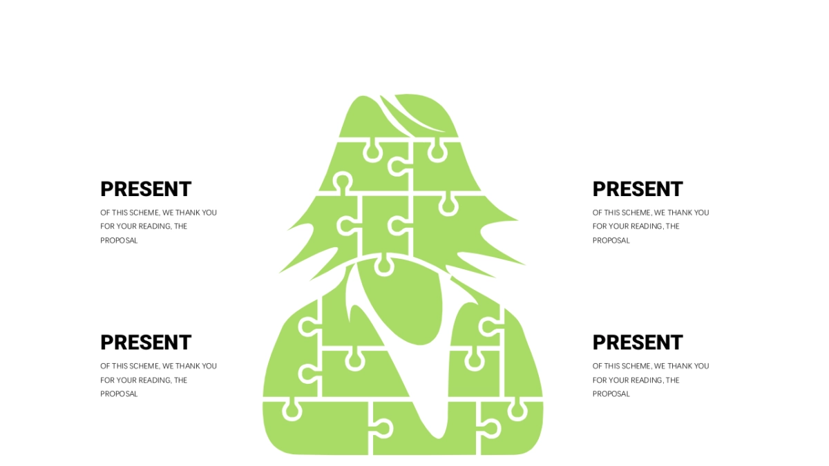 商务图表（小清新绿色 30P PPT）_第6页