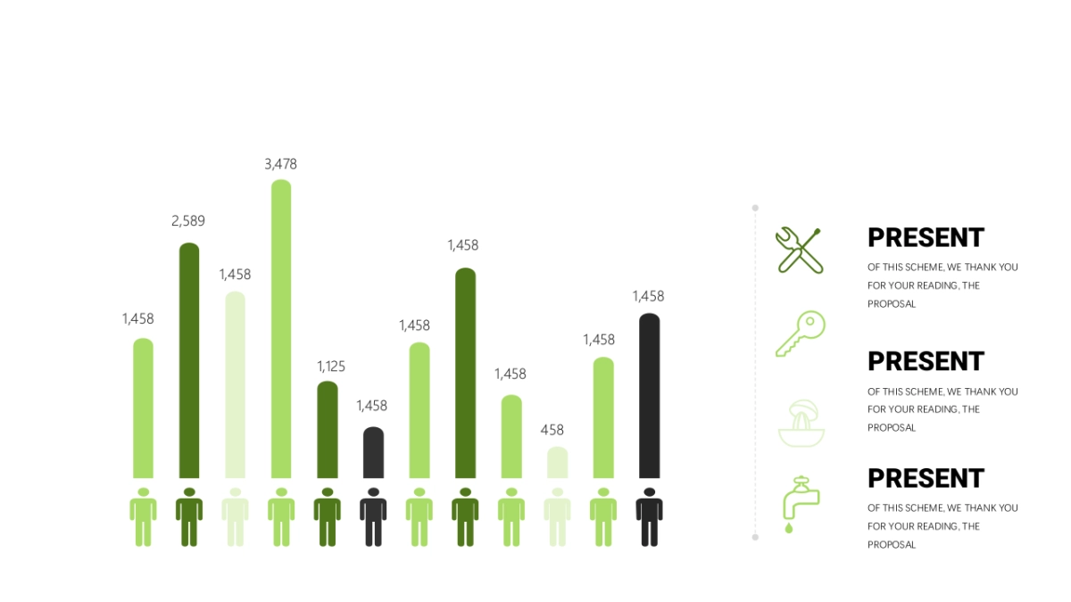 商务图表（小清新绿色 30P PPT）_第7页