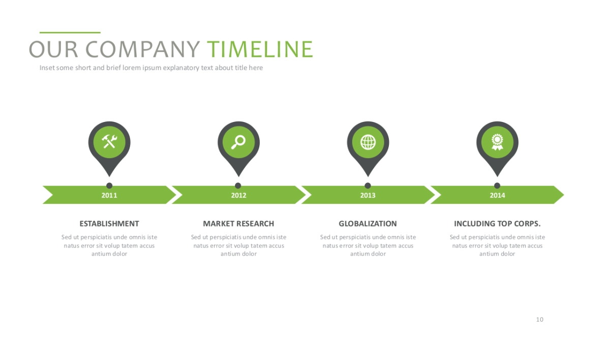 时间表图表(绿色系 30P PPT)_第10页