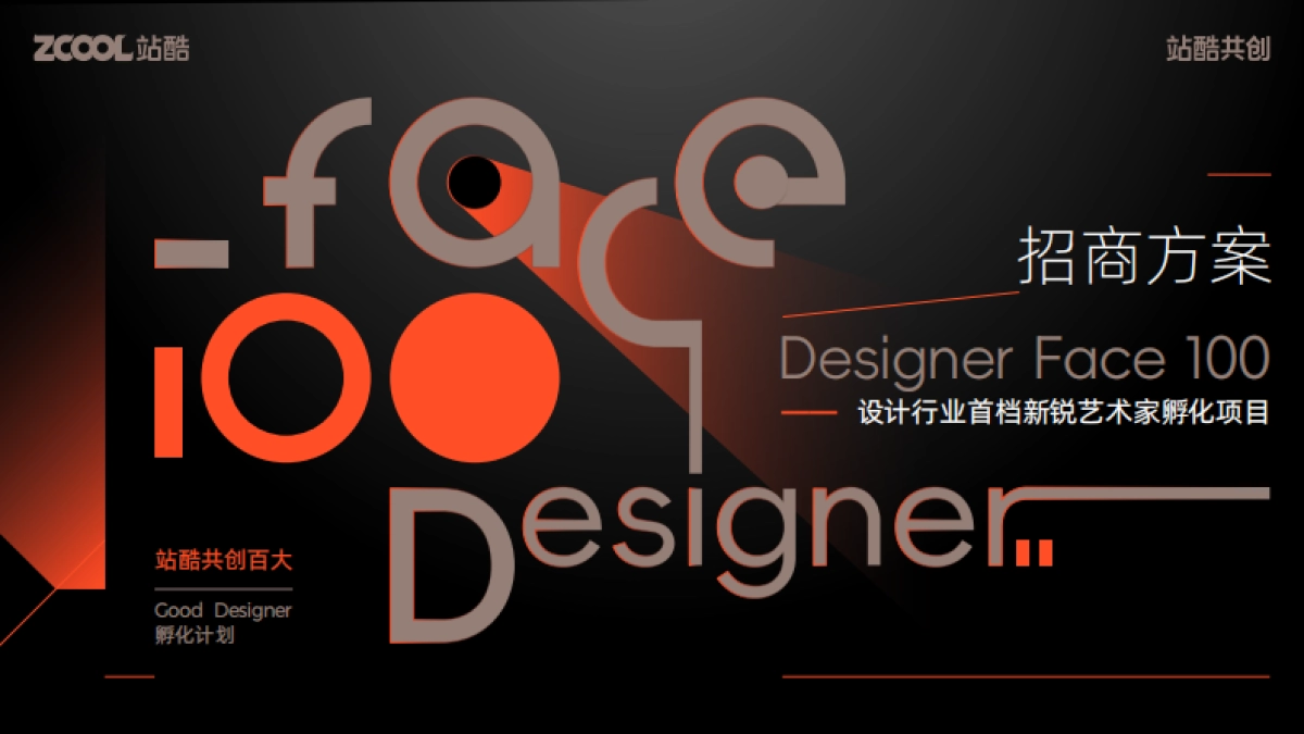 站酷共创2025-Designer Face 100招商方案_第1页