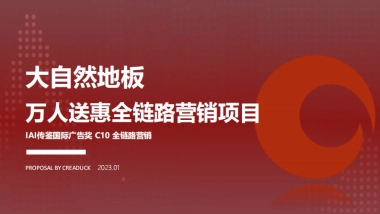 大自然地板万人送惠全链路营销项目