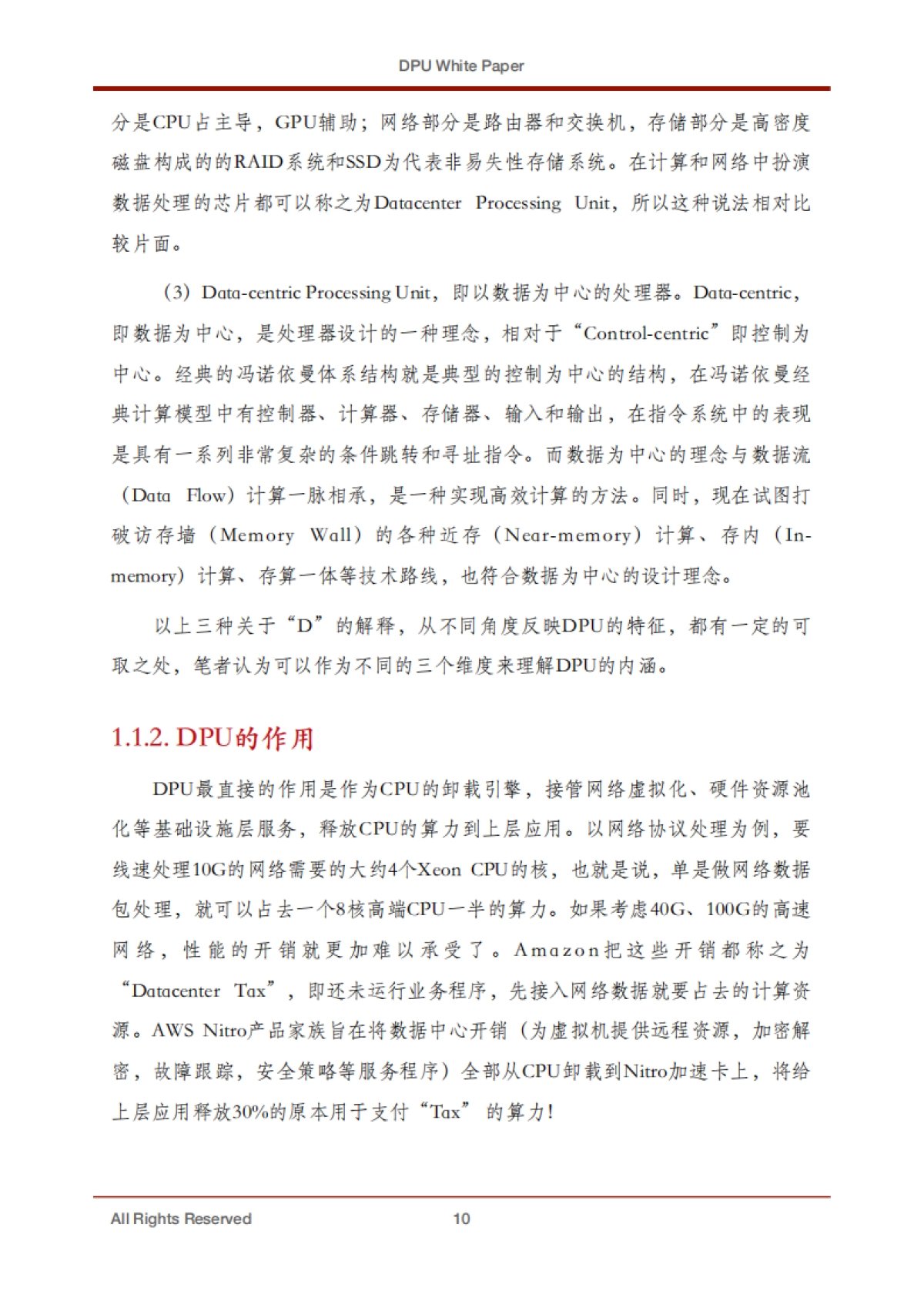 专用数据处理器（DPU) 技术白皮书_第10页