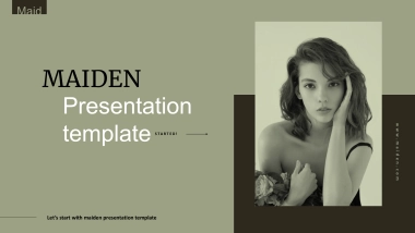 高端莫兰迪风格PPT模板23