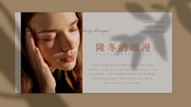 高端莫兰迪风格PPT模板47