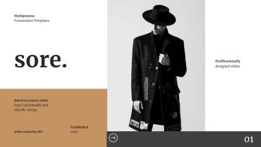 高端莫兰迪风格PPT模板63