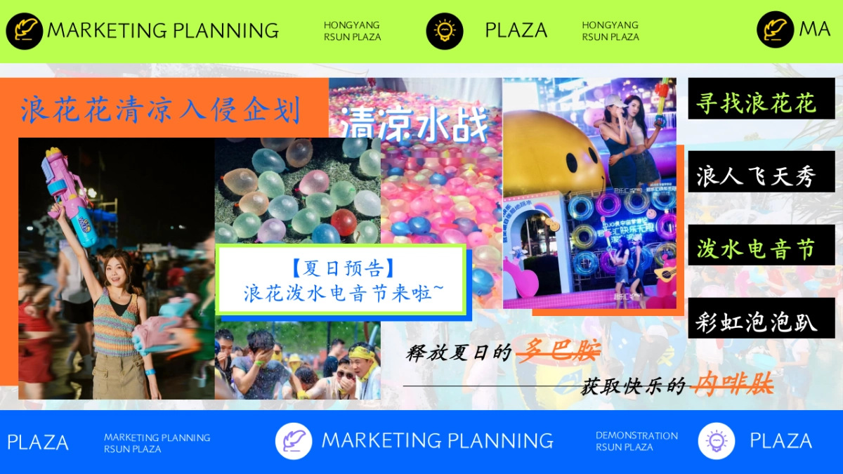 时尚购物中心电音泼水节「多巴胺放浪一夏主题」活动策划方案_第3页