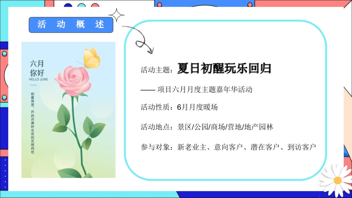 六月亲子游戏互动「夏日初醒玩乐回归主题」月度暖场活动策划方案_第5页