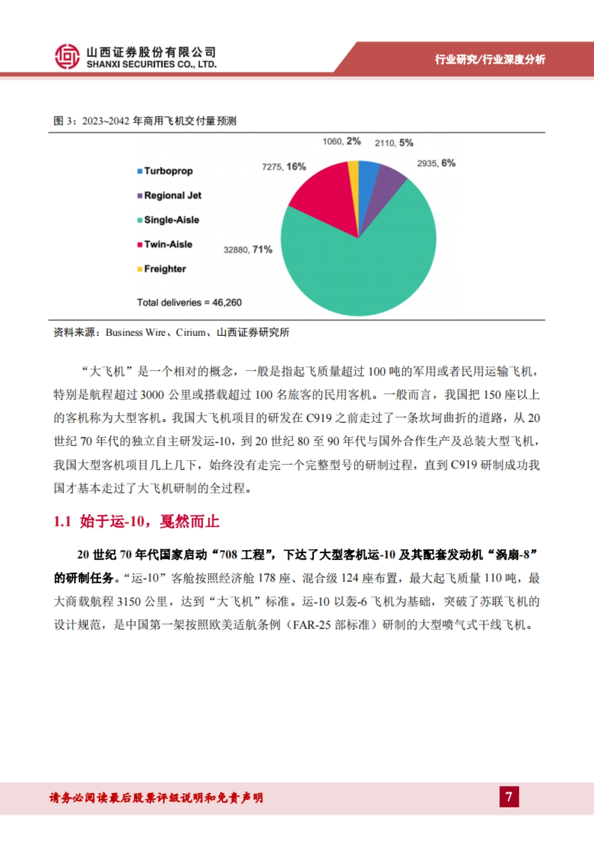国产大型客机专题报告：全球市场格局发生剧变，中国客机迎来历史机遇_第7页