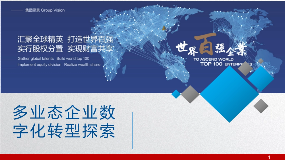 多业态集团企业数字化转型探索（30页 PPT）_第1页