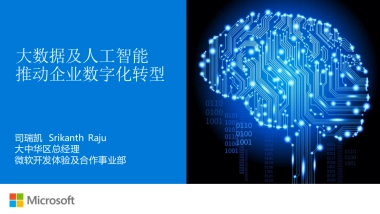 大数据和人工智能推进企业数字化转型（18页 PPT）