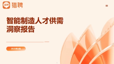 2025年智能制造领域人才供需洞察报告