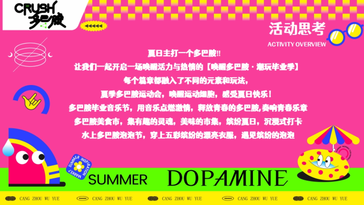 商场地产营地夏季多巴胺毕业季音乐会「唤醒多巴胺 潮玩毕业季主题」活动策划方案_第5页