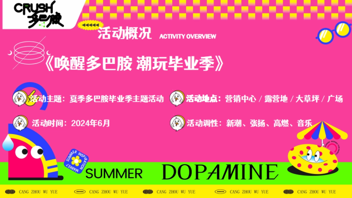 商场地产营地夏季多巴胺毕业季音乐会「唤醒多巴胺 潮玩毕业季主题」活动策划方案_第6页