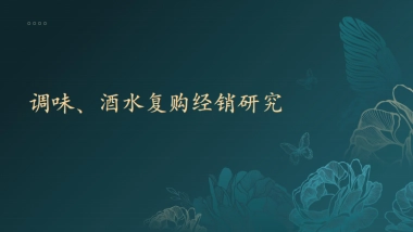 调味、酒水复购经销研究报告