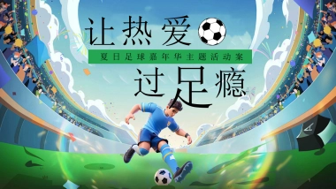 夏日足球嘉年华「让热爱 过足瘾主题」活动策划方案