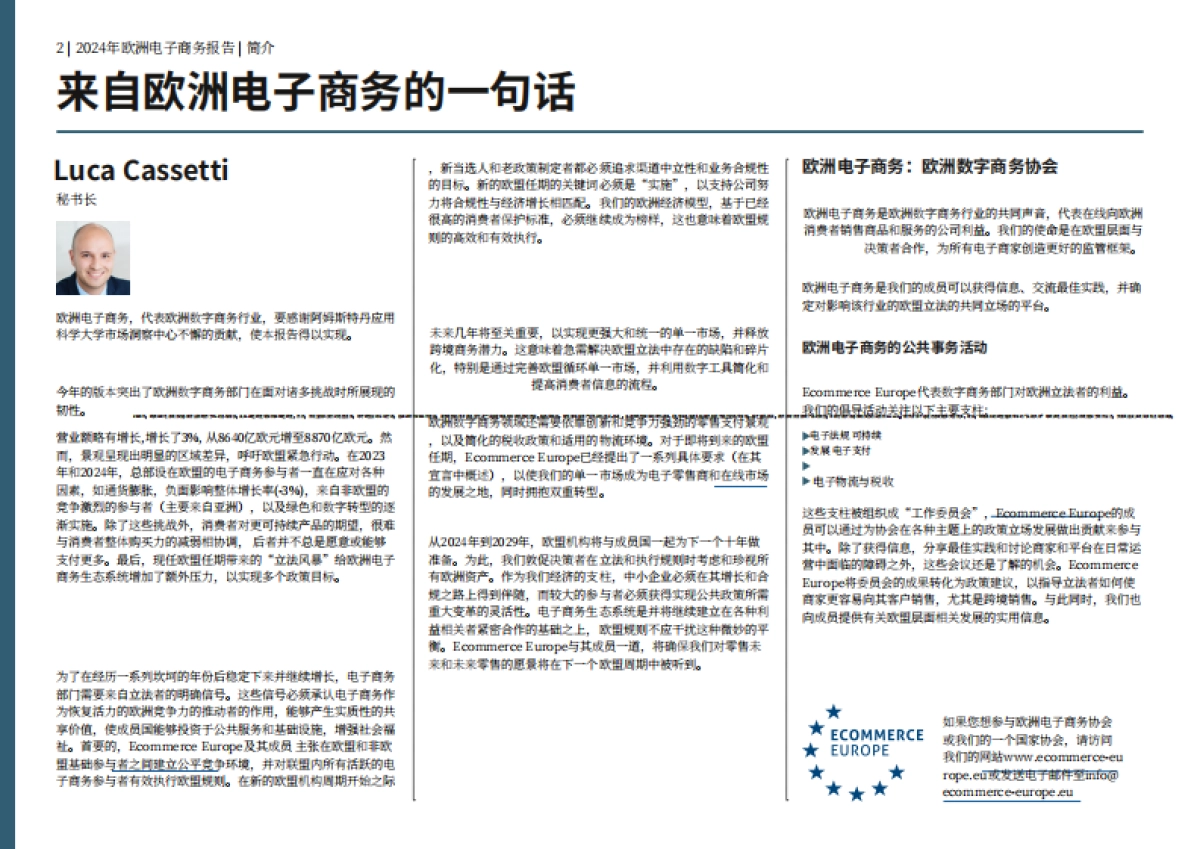 欧洲电商联合会：2024年度欧洲电商报告_第2页