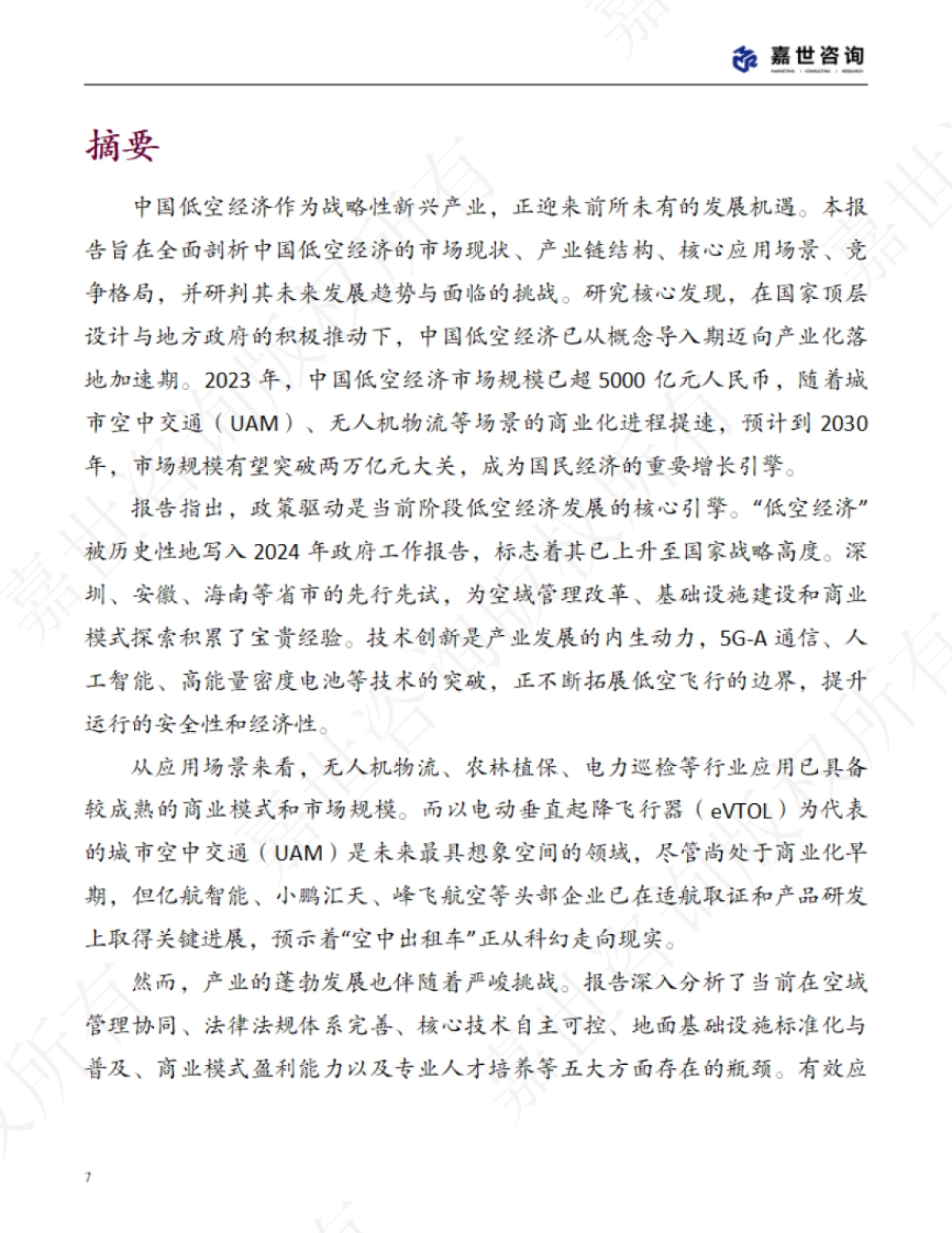 2025年中国低空经济市场现状报告_第7页