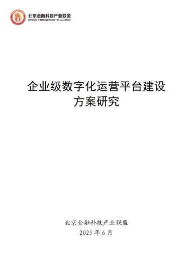 2025年企业级数字化运营平台建设方案研究报告
