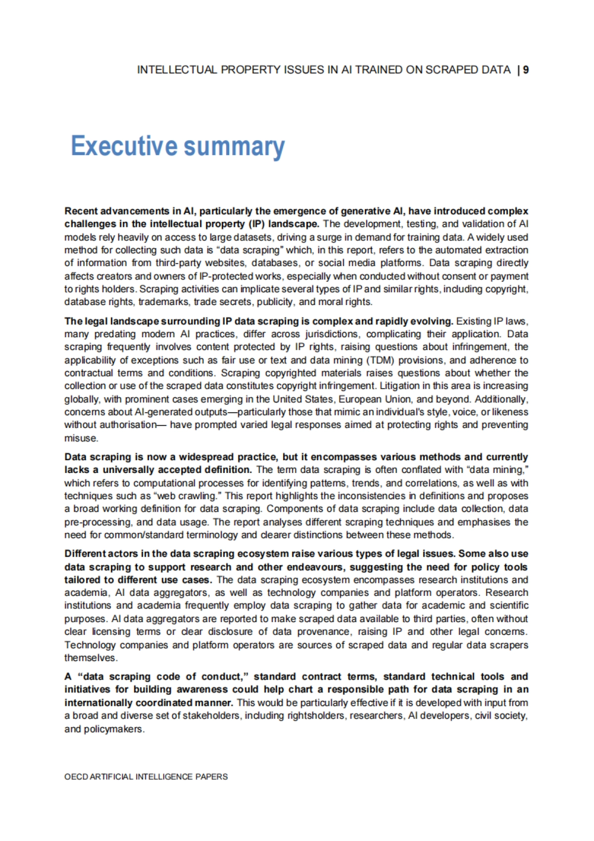 2025年人工智能研究报告-爬取训练数据训练人工智能的知识产权问题(英文原文)_第9页