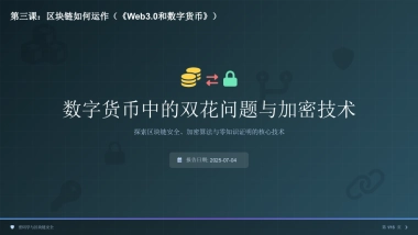 数字货币中的双花问题与加密技术