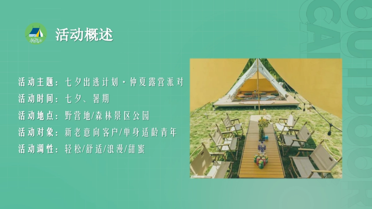 七夕仲夏 露营派对仲夏暑期露营派对暖场活动方案_第10页