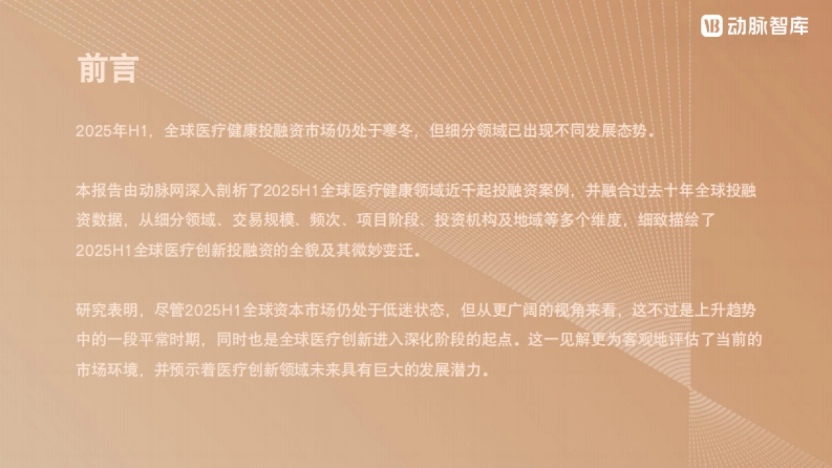 2025年H1全球医疗健康产业资本报告_第2页