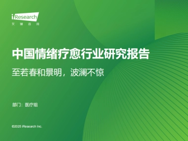 2025年中国情绪疗愈行业研究报告-艾瑞咨询