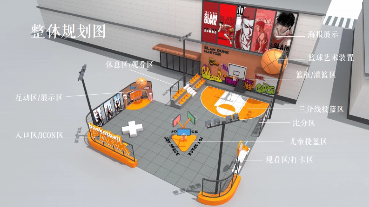 晋悦春江里购物中心篮球公园美陈设计规划方案_第5页