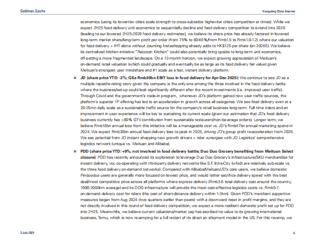 商贸零售-电商领域的 “日常应用” 之争：外卖&即时配送的市场规模、交叉销售及最终格局（英文）_第6页