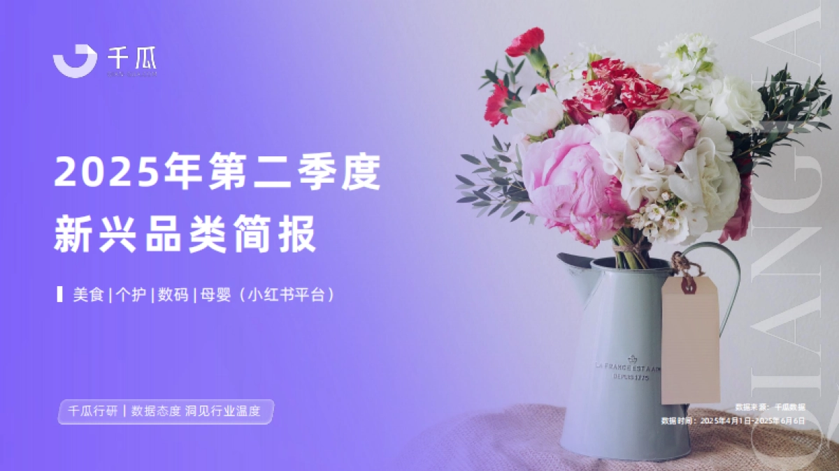 2025年第二季度「新兴品类」简报（小红书平台）_第1页