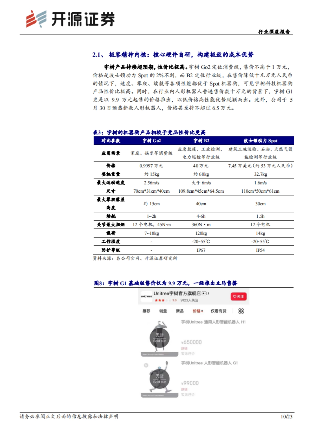 机械设备行业深度报告：宇树科技：从机器狗到人形机器人的中国范式，“科技顶流”开启新篇章_第10页