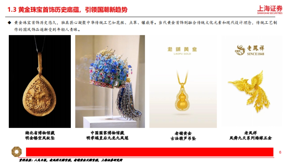 黄金珠宝行业深度：国潮年轻化，黄金“新趋势”_第6页