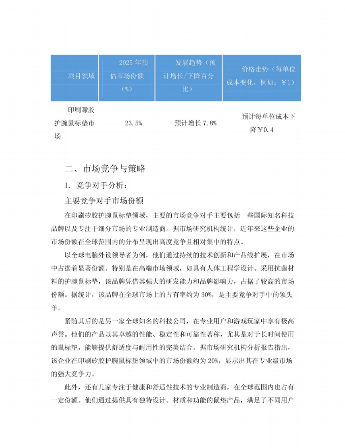 2025年护腕鼠标垫项目可行性研究报告_第9页